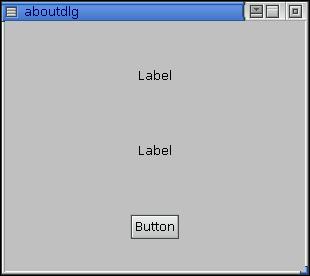 Dialog with widgets