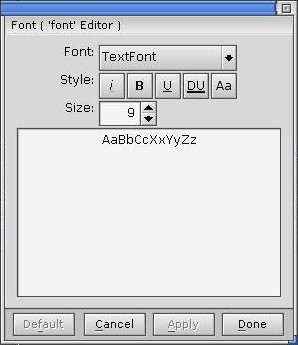 Font editor